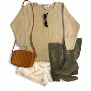 vintage vtg retro 70s 80s 90s sweater boho fairy western